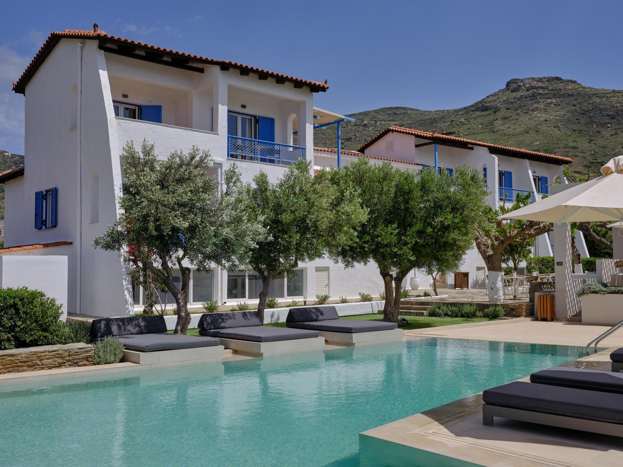 Aelia Appartement Áyios Pétros Buitenkant foto